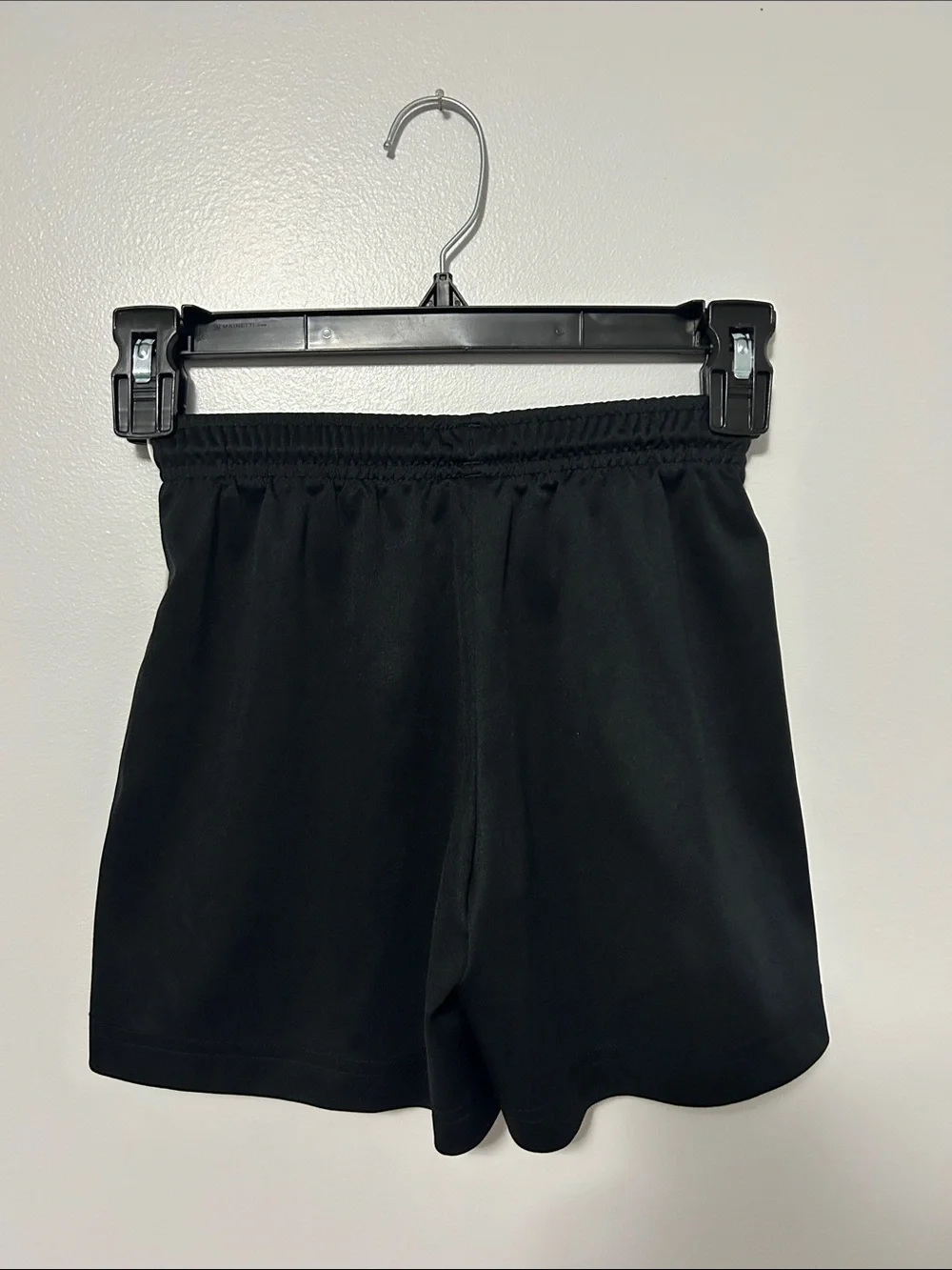 Reebok Black Athletic Shorts with White Piping